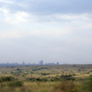 Skyline di Nairobi visto dal Nairobi National Park