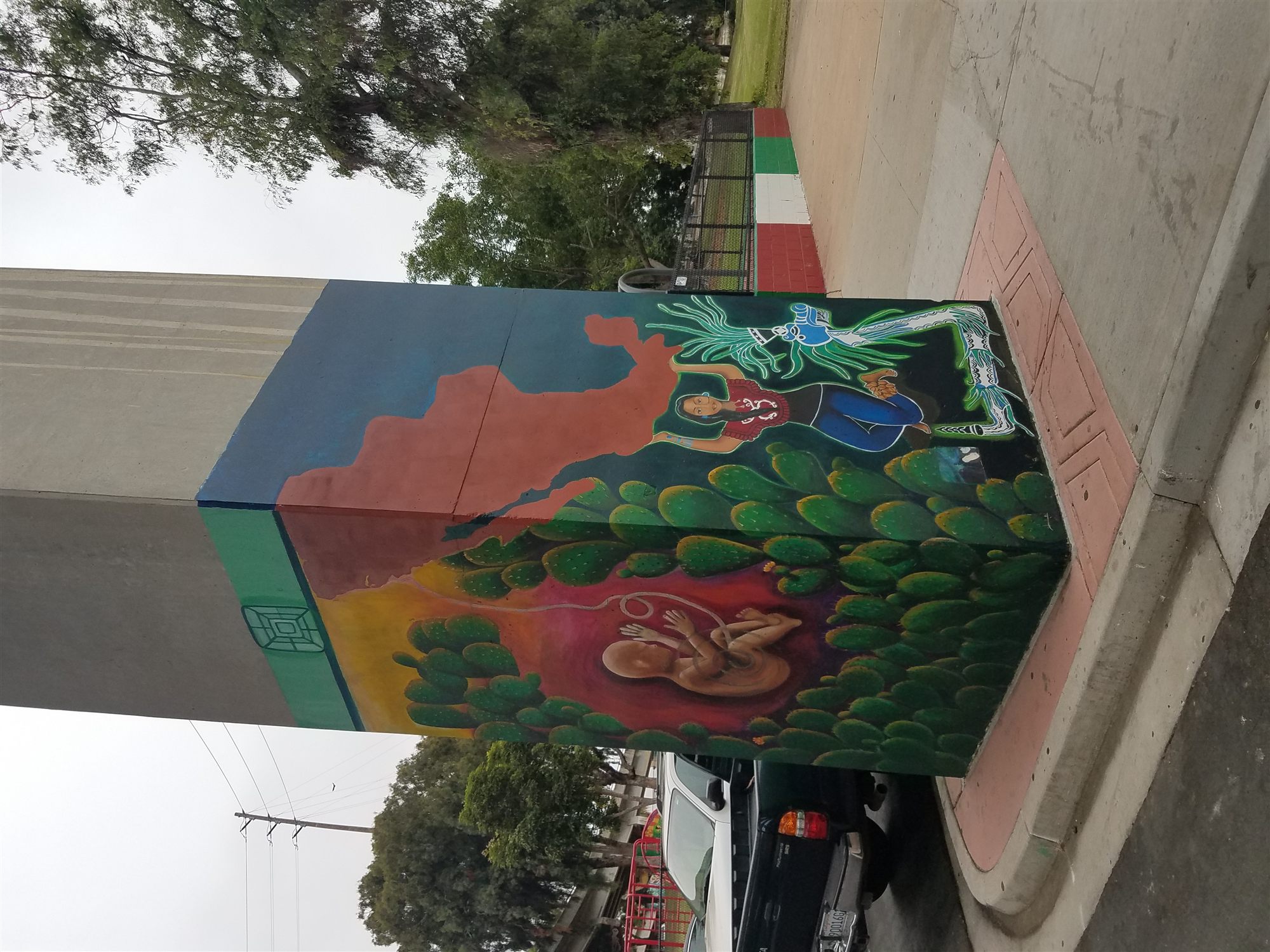 Murales di Chicano Park nel quartiere di Barrio Logan, San Diego
