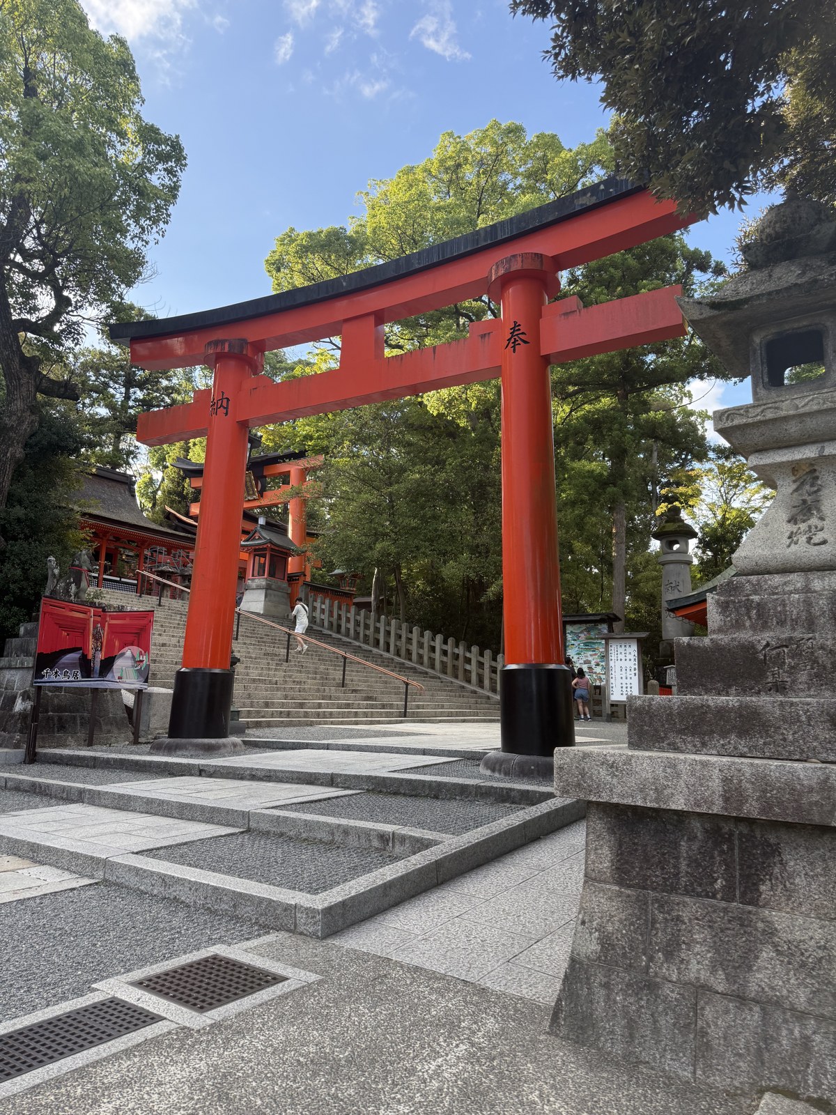 Torii rosso allingresso di un santuario a Kyoto