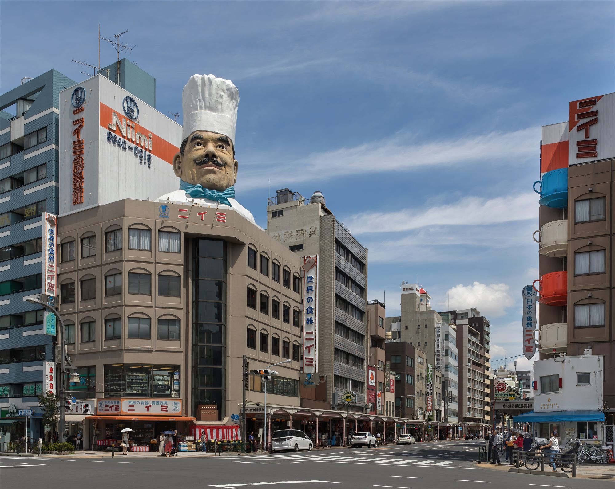 Via Kappabashi-dori, la Kitchen Town di Tokyo