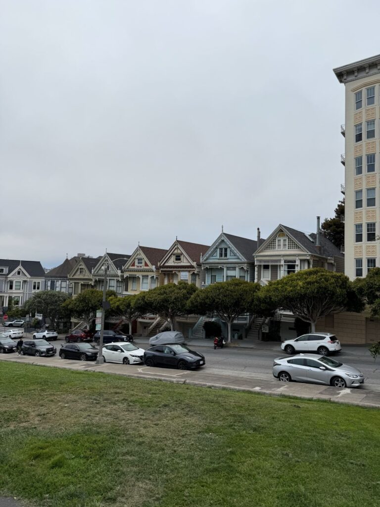 La fila di case vittoriane Painted Ladies ad Alamo Square
