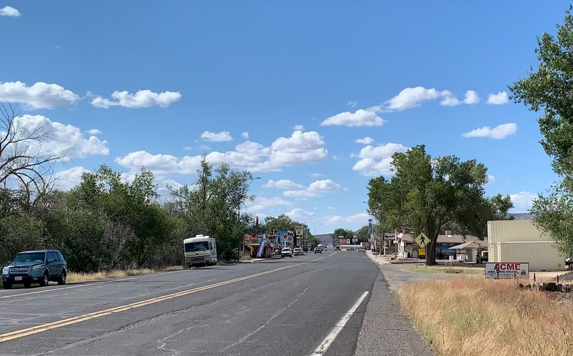 La storica Route 66 a Seligman, Arizona