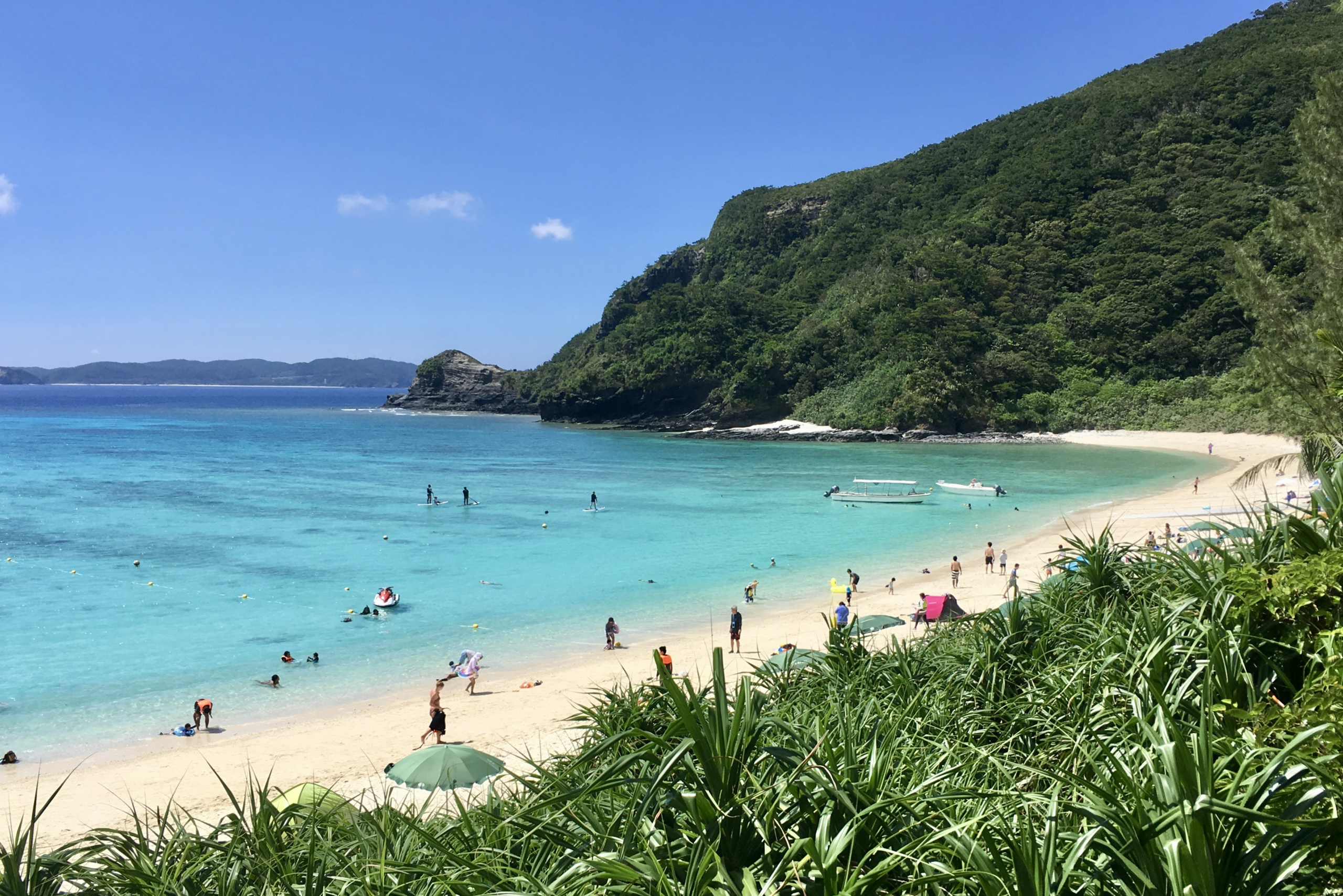 Spiaggia di Tokashiku sull'isola di Tokashiki, Okinawa